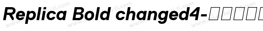 Replica Bold changed4字体转换